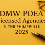 DMW-POEA Licensed Agencies in the Philippines 2025