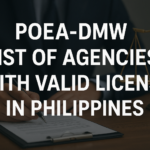 POEA-DMW List of Agencies With Valid License in Philippines